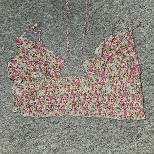 Garage Multicolor Floral Smocked Camisole